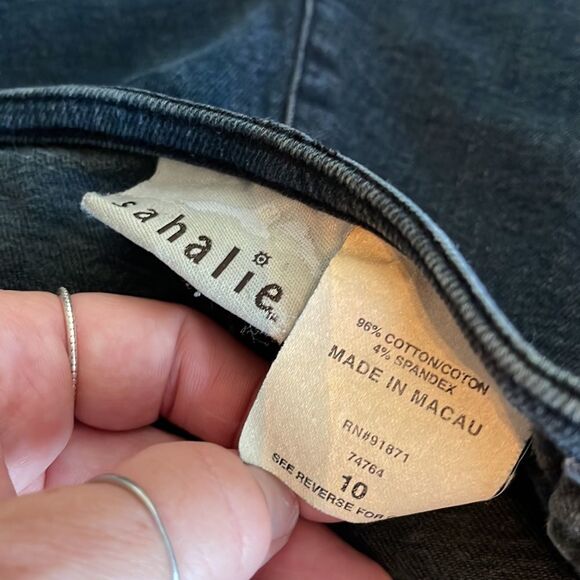 2/$20 Sahalie Women’s Black Jeans size 10, Vintage Look, Women’s Black Jeans - Picture 5 of 5